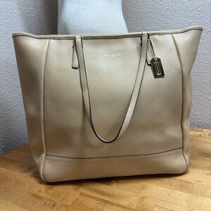 Coach Taylor Tote in Sand Crossgrain Leather 23821